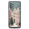 Phone Case for Samsung Galaxy A55 A53 A52 A52S A51 A41 A35 A32 A25 A23 A15 A13 Soft TPU Merry Christmas Beautiful Winter Snow