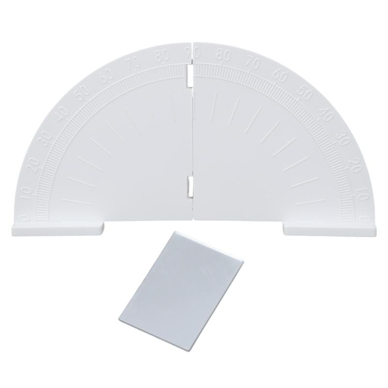 

Folding Semicircle Protractor Plane Mirror Reflection Physics Optics Teaching Tool Physical Experiment Tool for Student 1