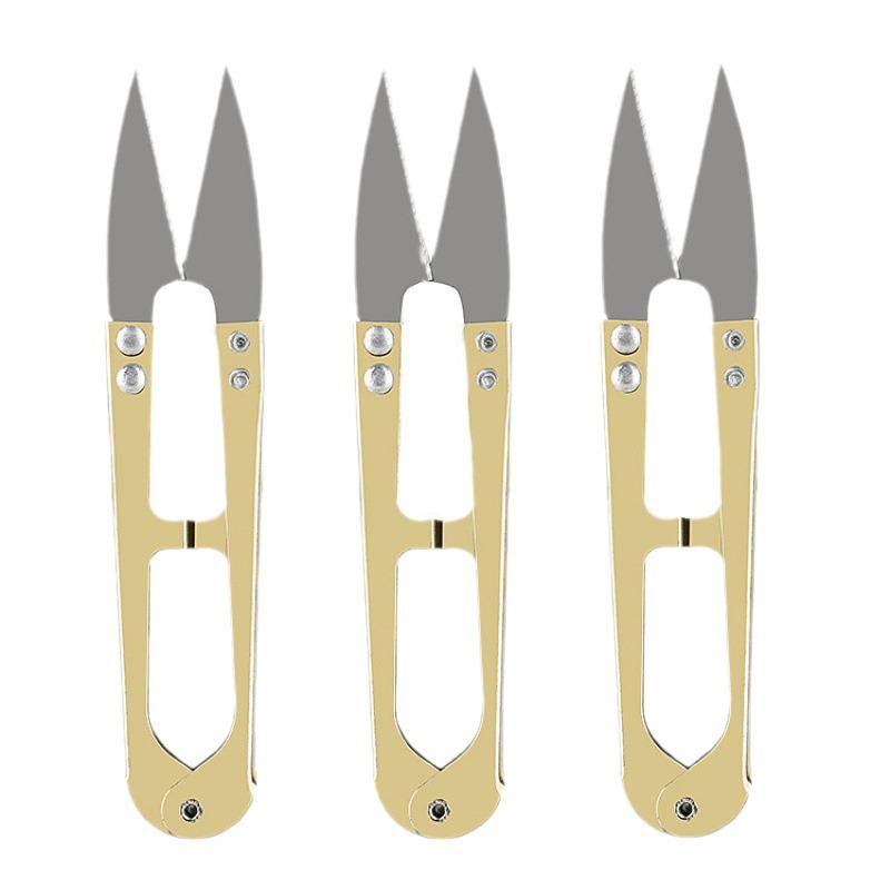 Colorful U-shaped Yarn and Thread Scissors for Tailoring and Cross Stitching
