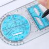 Pentru școală, multifuncțională, activități de școală primară, pentru desen, riglă geometrică, riglă triunghiulară, busolă, raportor, instrument de măsurare