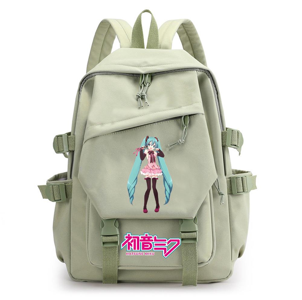 Anime Cartoon Hatsune Miku Printed Backpack for Teen Boy Gril Schoolbag Children Student Women Large Capacity Waterproof Travel Bag Kid Gift Mochila