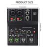 Compactly 2Channel Bluetooth-compatible Audios Mixer With 48V Phantoms Power For Studio Recording And Live Performances