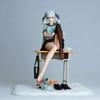 25cm Wuthering Waves JK Uniform Dragon Girl Anime Sitting Figure Replaceable Face Cute Doll Desktop Ornament Game Model Toy Gift