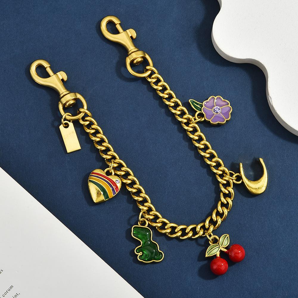 Fashion Cherry Keychain Bag Cute Creative Pendant Simulation Fruit Pendant Party Gift