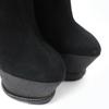 Excellent GIUSEPPE ZANOTTI Ankle boots Wedge sole black Suede leather Women 35 Used