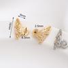 Creative Copper Zircon Butterfly Beads DIY Shiny Spacer Beads Bracelets Accessories Jewelry Supplies Accessories Creation