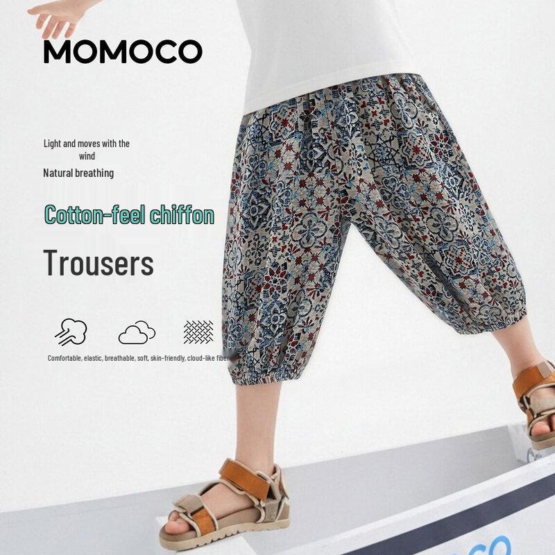 MOMOCO Boys 2026 Summer Casual Capri Pants 140