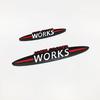 3D Metal Chrome Black Logo Works Emblem Car Front Grill Badge Trunk Sticker For R53 R56 Decal Accessories