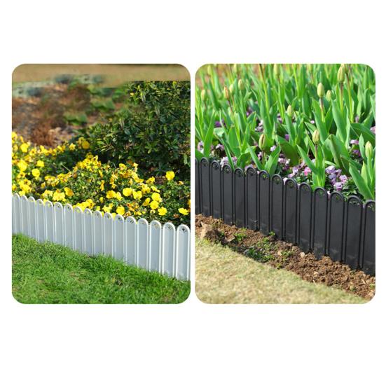 10 Pcs Garden Landscape Edging Panels Connectable Landscaping Panels No Digging Needed Lawn Fence Border for Dividing Yard Flower Bed Areas