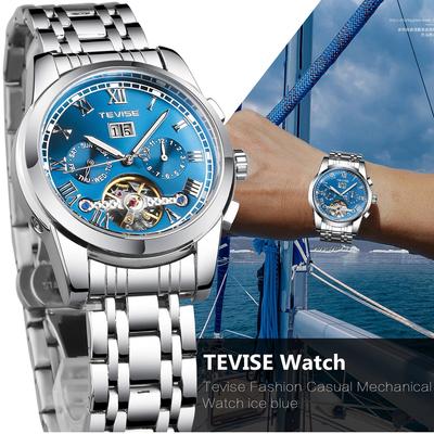 Módní Tourbillon Automatické Pánské Náramkové Hodinky Špičková Značka Luxusní Mechanické Vojenské Skeleton Hodinky