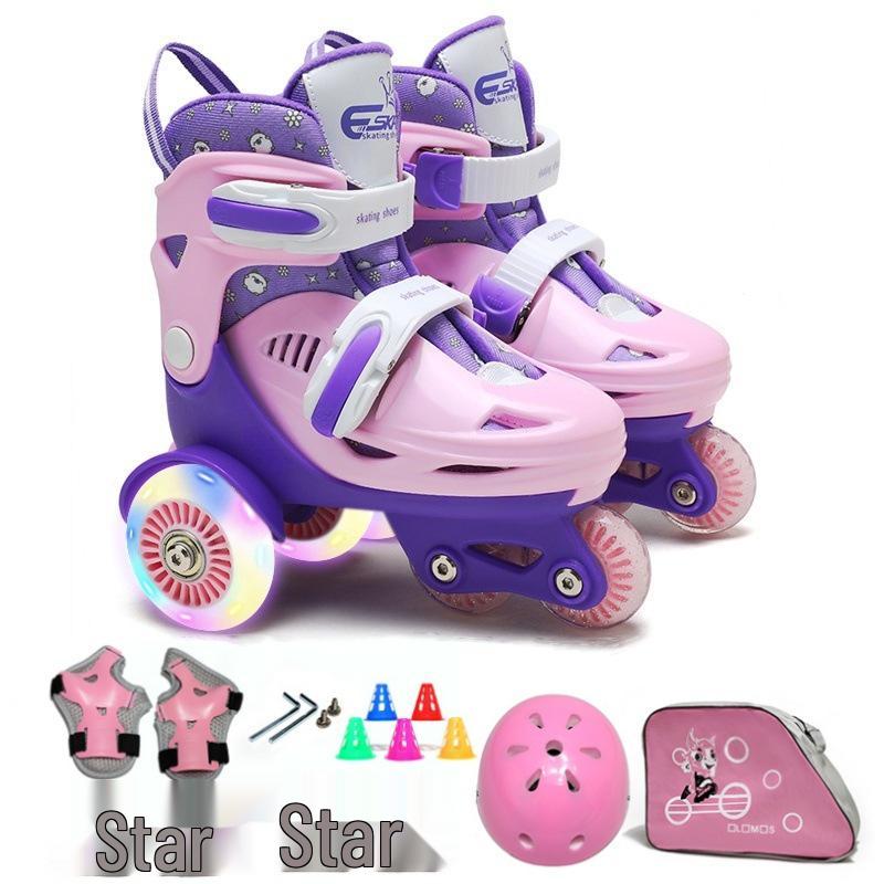 Beginner Children's Double Row Roller & Ice Skates