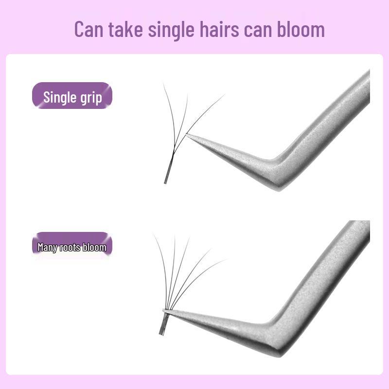 Gold Feather Grafting & Curling Eyelash Tweezers: Ukrainian & Chinese Styles for High-Density Lashes