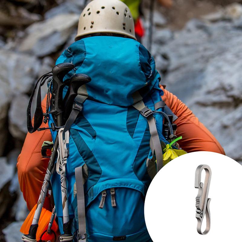 1Pc Car Titanium Alloy Keychain Key Ring Holder Buckle Belt Lightweight Edc For Man Male Creativity Father‘S Day Gift