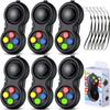 6 Pieces Cam Fidget Pad Controller Relieve Anxiety Handheld Mini Game Remote Controller Fidget Pad Stress Reducer for Adult Relieve Stres