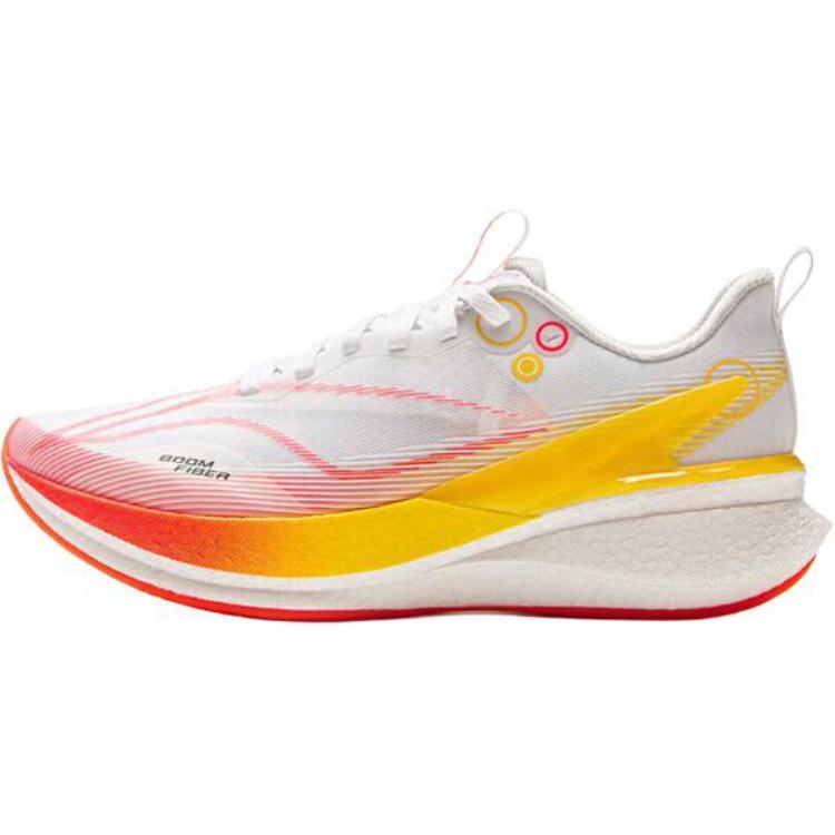 Li Ning Children Red Rabbit 8 Pro Comfortable Soft Non-Slip Wear-Resistant Low-Top Running Shoes Men Running Shoes White Yellow YKFV112-2