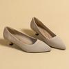 Fashion Women's Solid Color Flat Shoes Casual Fashion Breathable Non Slip Rubber Sole Pointed Non-Slip Comfortable Spring and Autumn
