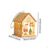 Lighted up Christmas Village House,Xmas Hanging Decoration Decors Gift Santa Claus Tree