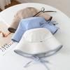 Bucket Hat Women Simple Bow Spring Summer Hats For Women Foldable Outdoor Travel Sun Protection Sunhat Bob Cap Female New