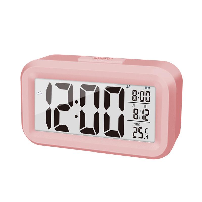 2-in-1 Intelligent Alarm Clock with Intelligent Night Touch-sensing Light for Wake-up Reminder Small Digital Display Alarm Clock