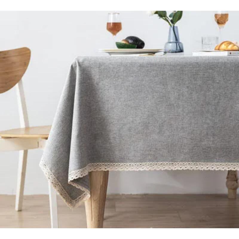 Proud Rose Cotton Linen Table Cloths Nordic Tea Coffee Tablecloths Round Table Cover for Round Table Wedding Party Decorations
