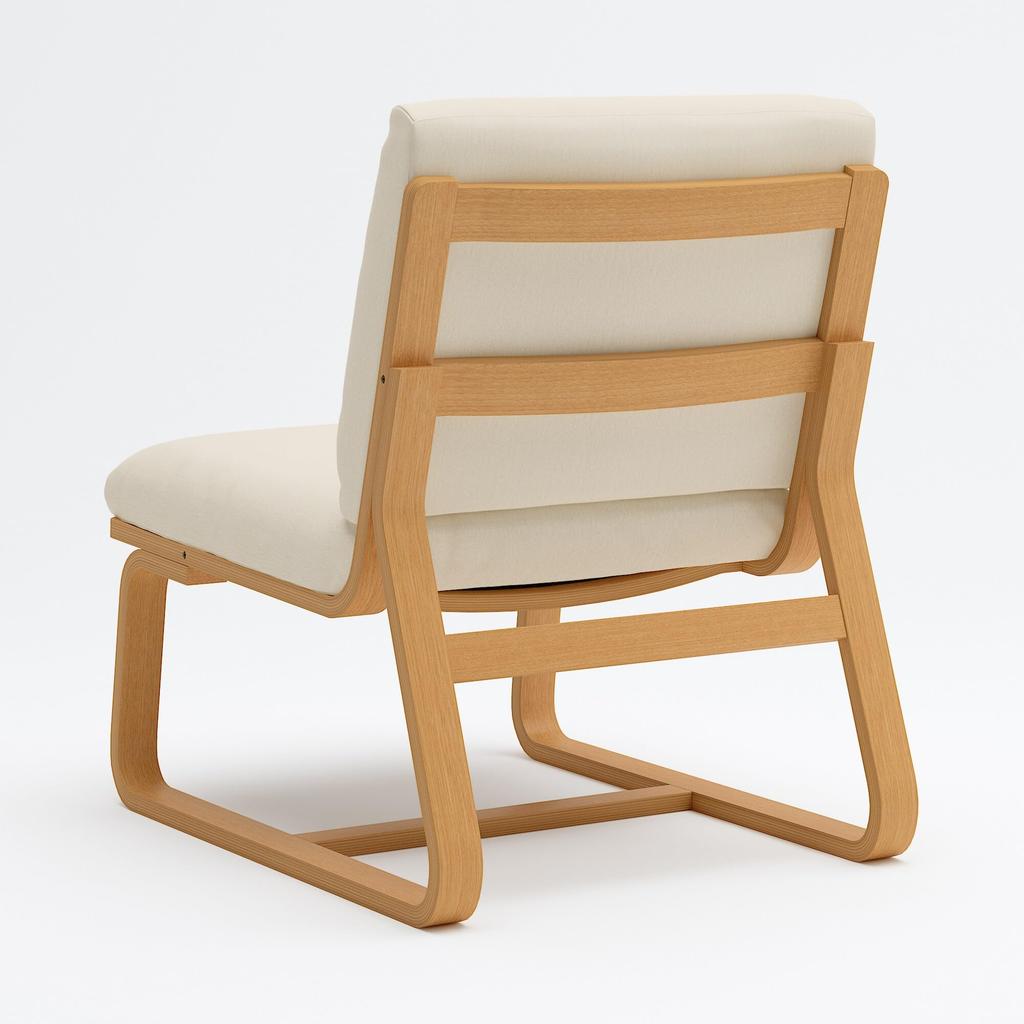 MUJI Sofa Chair Cover for Living Room or Dining Room, Washed Cotton Canvas, Natural Color, KB487A2A