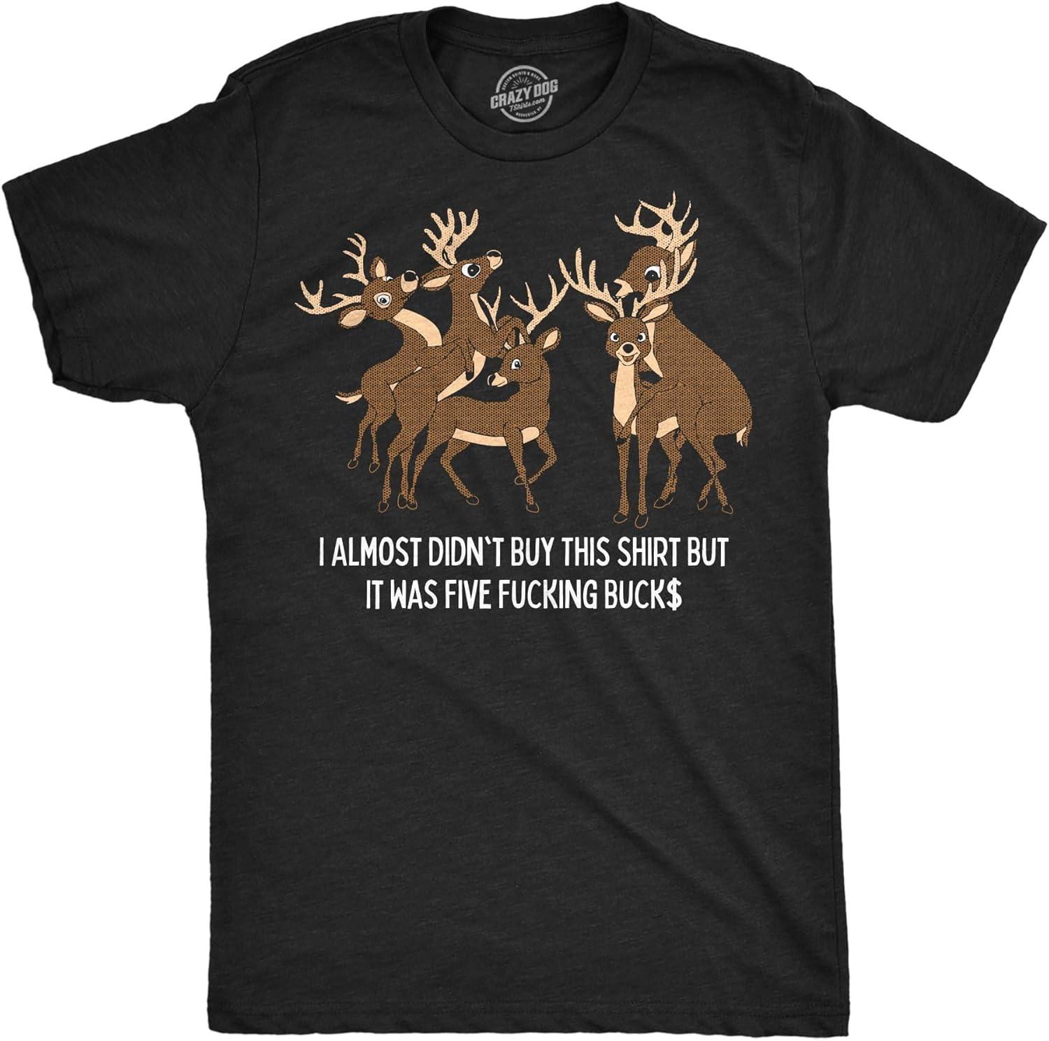

Mens Funny T Shirts I Almost Didnt Buy This Shirt But It was 5 Fucking Bucks Sarcastic Adult Joke Tee for Men XXXXXL чорний