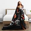 Scream Movie Horror Warm Blanket  Children Plush Throw Blanket Novelty Outdoor Flannel Bedspread Sofa Bed Cover