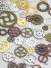 Mixed Color Metal Sawtooth Gear Ornament Epoxy Resin DIY Kit