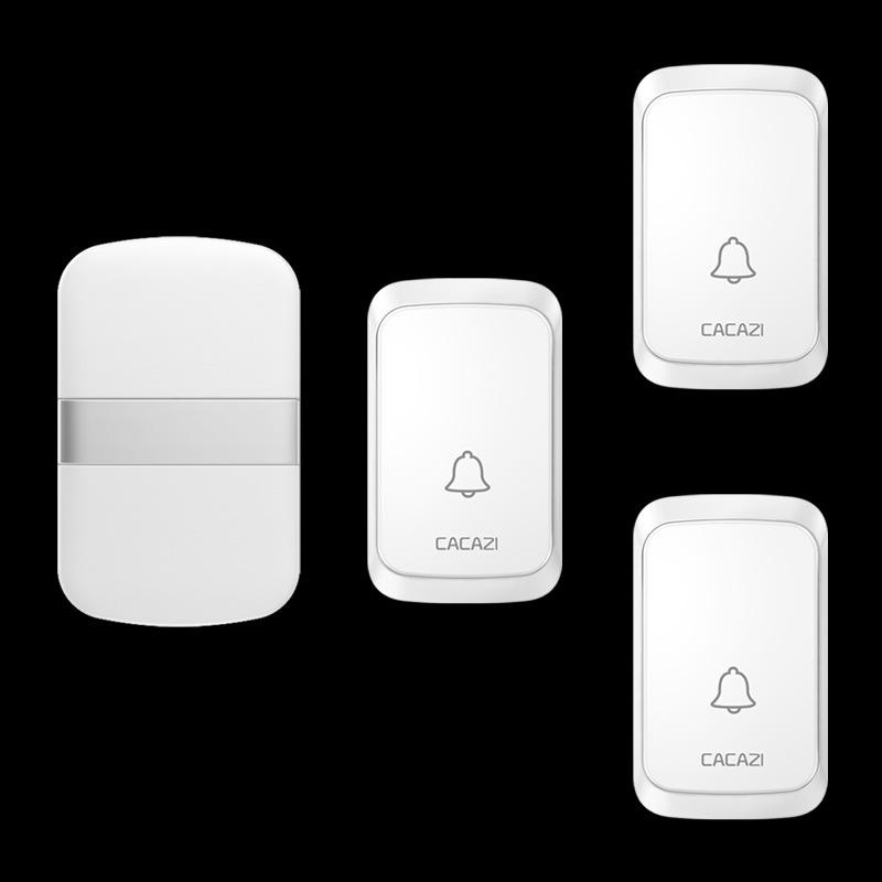 Wireless Waterproof Doorbell with No-Battery Receiver & Long-Range Elderly Call Button