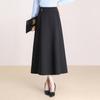 Chic Korean A-Line High-Waisted Casual Skirt for Women - Slimming, Versatile Mid-Length (Spring 2026 Collection)