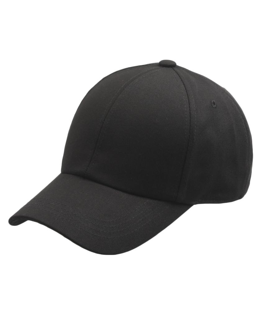 Seunaus 1484-Black Plain Baseball Cap