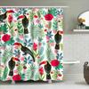 Vibrant Floral Toucan Print Shower Curtain For Bathroom Decor Waterproof Fabric Shower Panels With Hooks Tropical Rainforest The