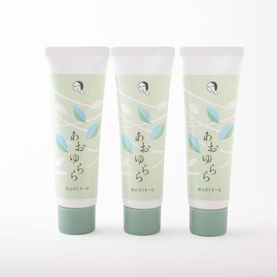 Crème pour les mains Ao Yurara Thé vert Crème hydratante pour les mains Sans effet rafraîchissant et [Officiel Yojiya] (3 paquet) Additifs, Parfum, Non collant