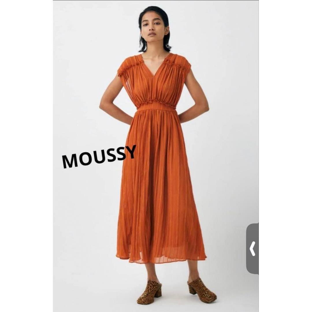 moussy W DEEP V/N dress