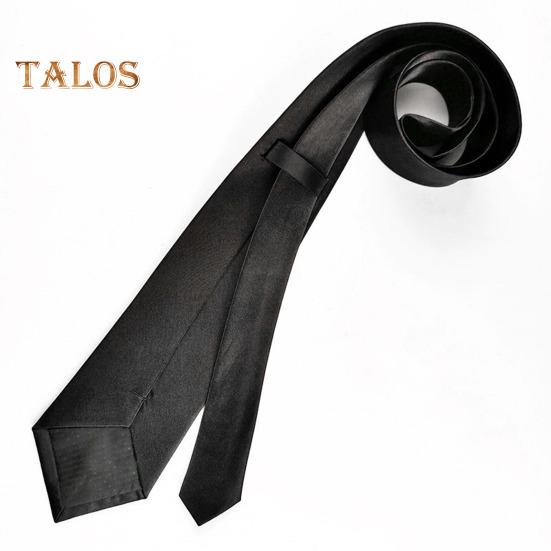 Solid Color Business Tie Formal Faux Silk Pointed Style Men Neckwear Business Trips Formal Event Necktie