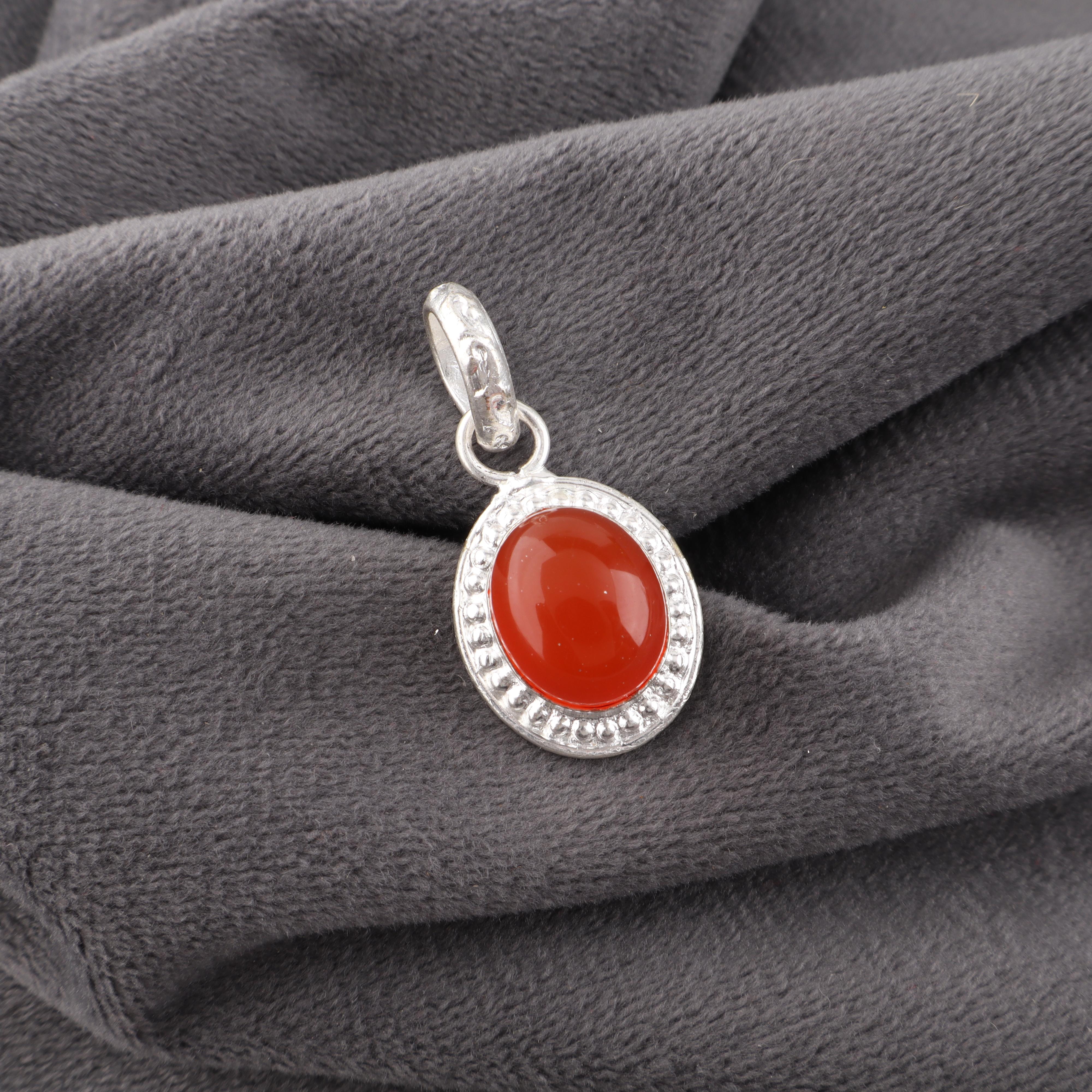 

Сердолик 925 Проба Цельное Стерлинговое Серебро Подвеска, Подвеска с Драгоценным Камнем Ручной Работы, Подарки для Друга Богемная Подвеска для Любви 1.20 Inches оранжевый