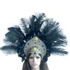 Popular Feathered Hairband Festival Costume Props Headband Samba Headdress Carnivals Party Celebration Props Headpiece