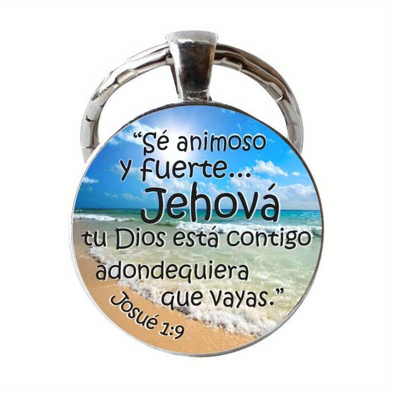 JW Alphabet He Will JWORG Time Gemstone Keychain JW Keyring Jesus Keychain