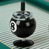 Stylish Metal Ashtray Billiards   Shape Large Capacity Windproof Ashtray for Indoor Outdoor Use