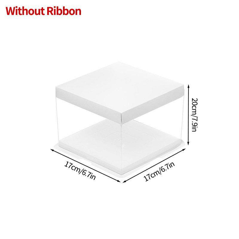 Transparent Cake Box Clear Gift Packaging Boxes Birthday Party Cake Packing Candy Storage Containers  Anniversary Party Decor