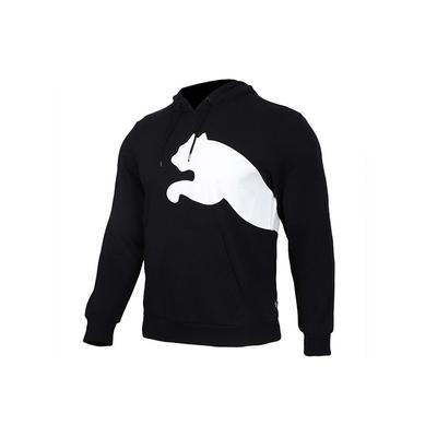 Großer Logo Strick-Hoodie Herren Oberteile Schwarz 580566-01