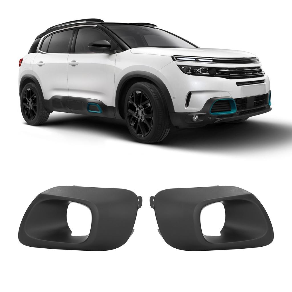1 Pair Fog Light Bezel Cover 9817829777 Fog Lamp Trim Replacement for Citroen C5 AIRCROSS 2018+