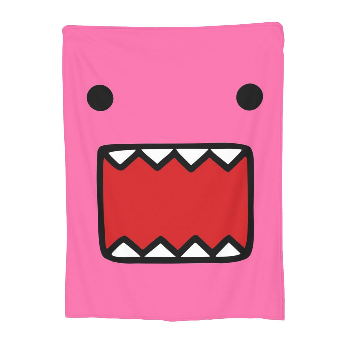 Domo Kun Doll Face Blankets Fleece Sofa Throw Blanket Breathable for Home Bedroom Travel Throws Bedspread Quilt 30x40in