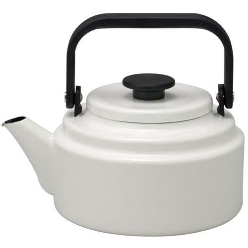 Nodahoro Amkettle Enamel Tea Kettle 2.0L, Green, IH Compatible, Designed by Fumie Shibata