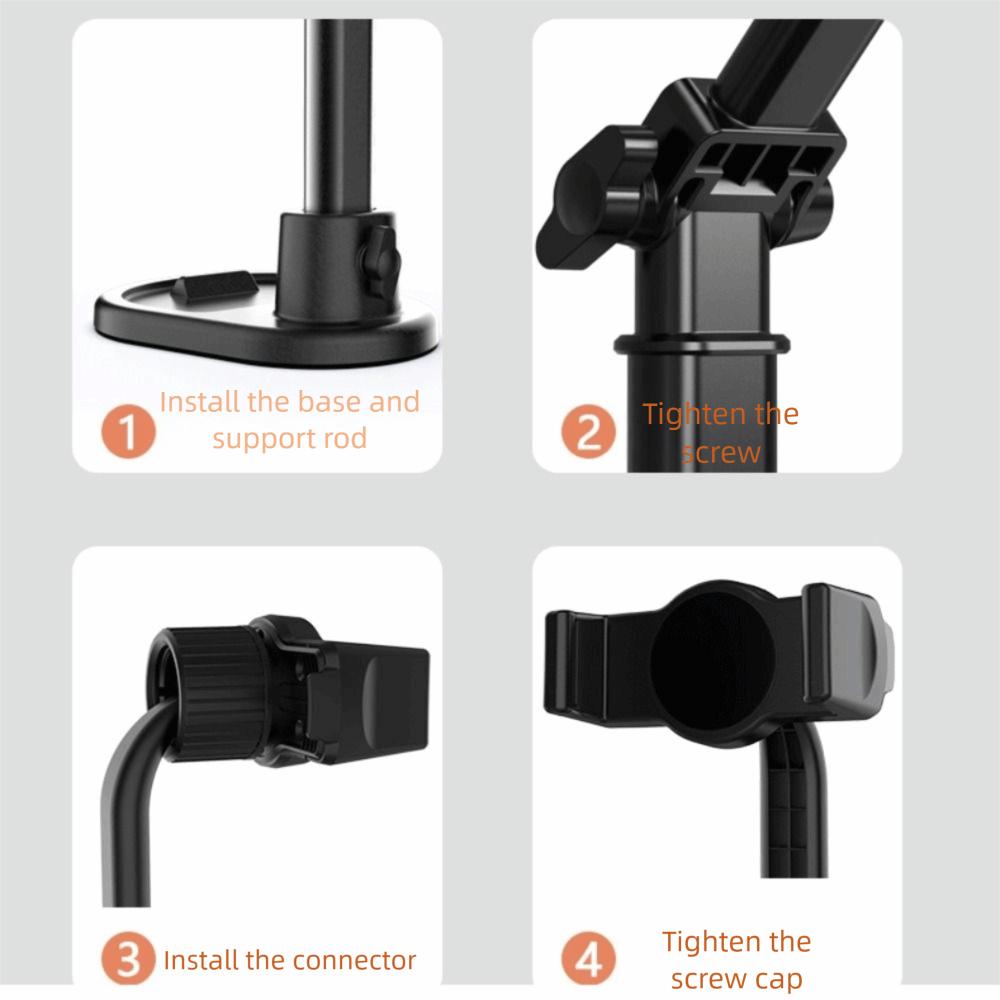 Universal Phone Stand Dual Card Slot Live Broadcast Bracket Tablet Holder  Video Call