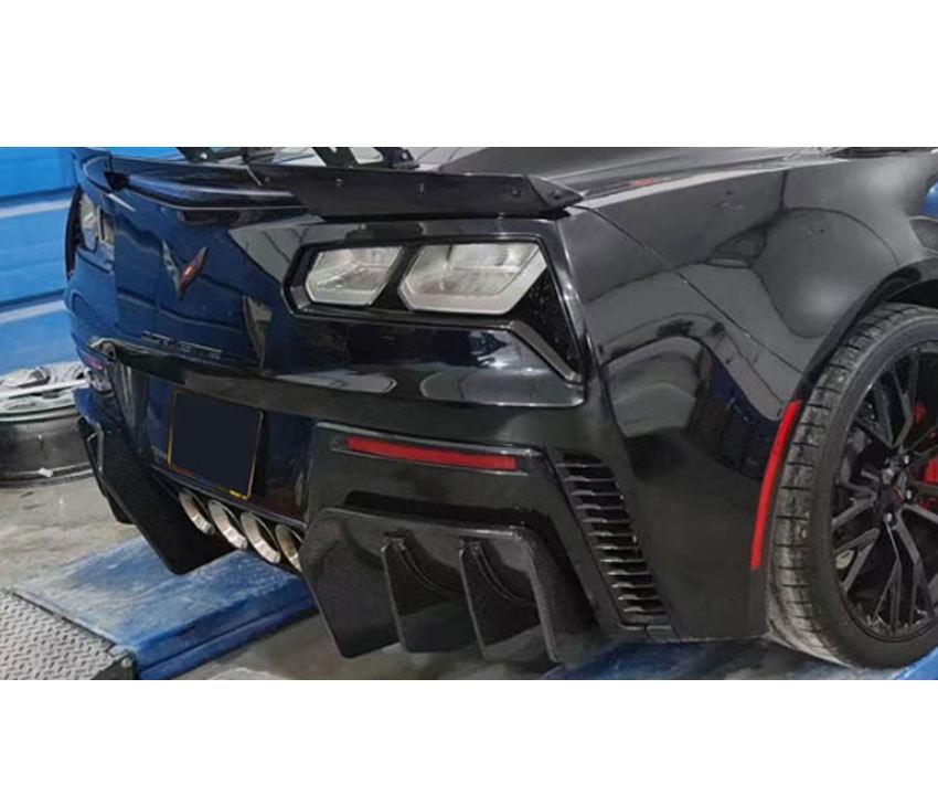 Chevrolet Corvette C7 Carbon Fiber Rear Diffuser Tail Lip Kit