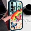 Colorful Butterfly Print Case For Samsung A57 A37 A27 A17 S26 Ultra S25 FE A56 A36 A26 A16 A55 A35 A25 A54 5G S21 S22 S23 S24 Plus Shockproof Cover