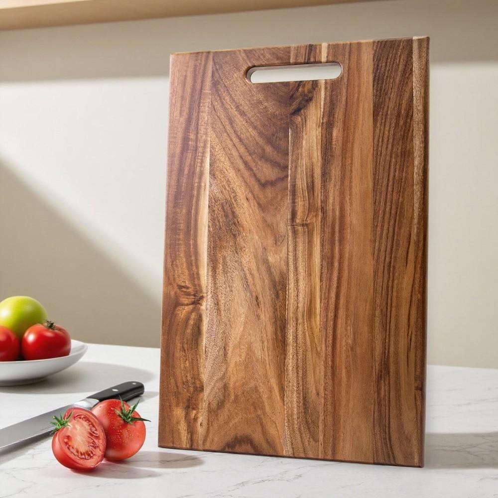 Thickened Chopping Board Natural Color Cooked Food Tray Chopping Block  Food Serving