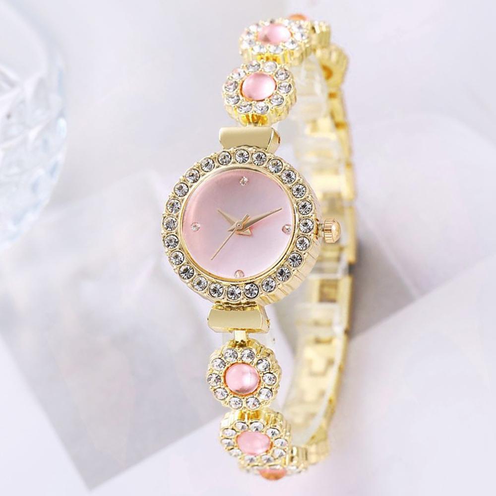 Nowa Moda Zegarki Damskie Prosty Zegarek Bransoletka Akrylowy Diament Zegarek Damski Zegarek Damski Luksusowy Zegarek Kwarcowy Relogio Feminino