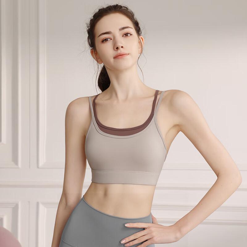 Спортивный бюстгальтер Ayoubu с цветовыми блоками, имитация двойки S-XL